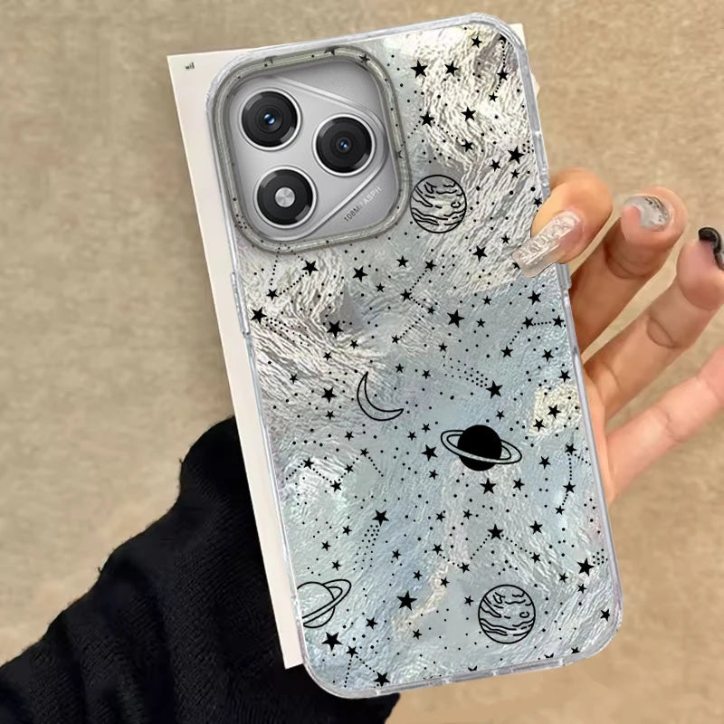 For Honor 400 200 Pro Migic6 7 5 70 Lite 90 Smart X9b X8b X8c X9a X9c X7c X8a X7B 5G Space Starry Sky Vortex Pattern Phone Case