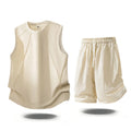 Mens Casual 2 Piece Outfits 2026 Summer Fashion Sleeveless Tank Top and Elastic Waist Shorts Male Daily Wear Athletic Gym Sets