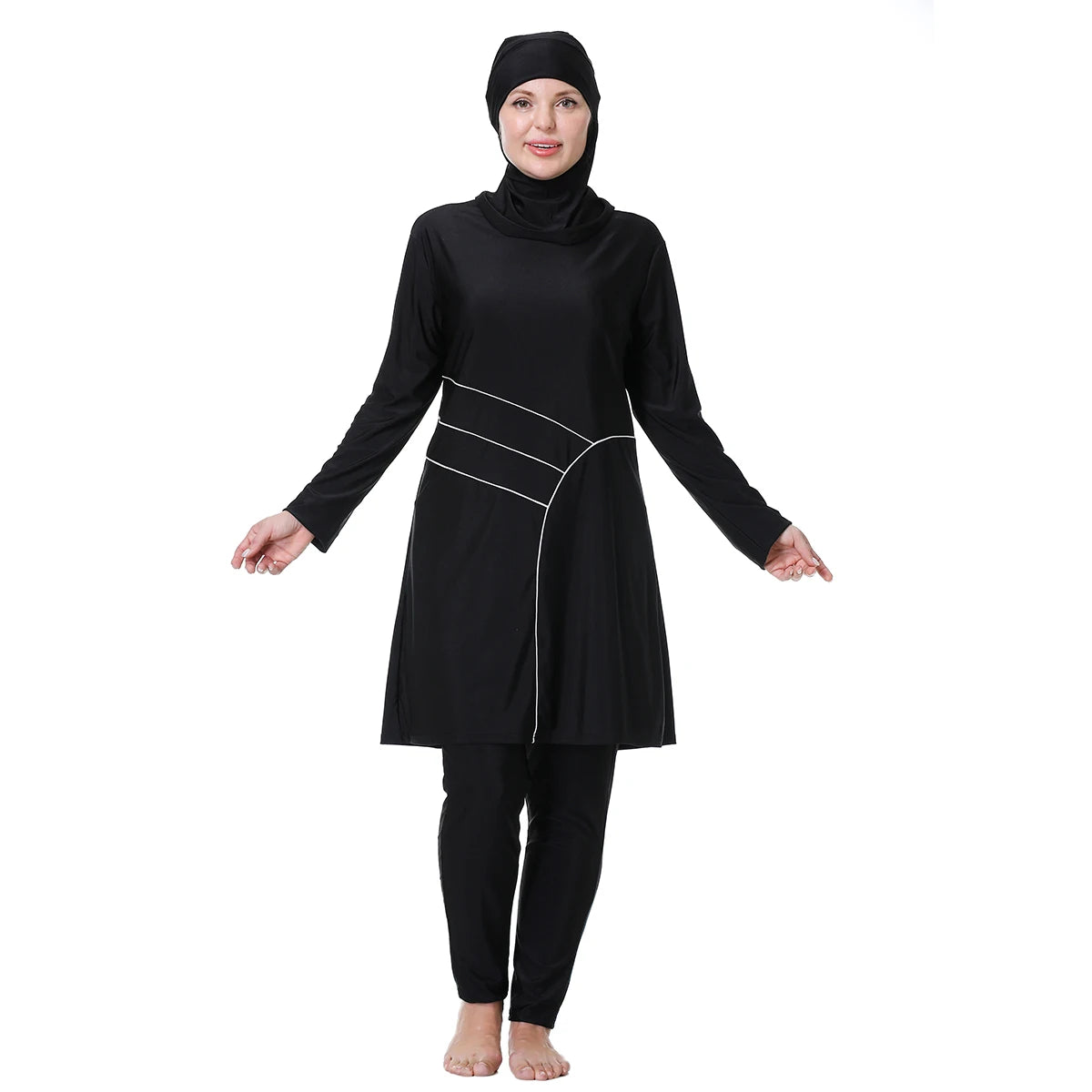 Women's Three-Piece Full-Coverage Swim Set – H1029
