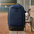 Baseball Equipment Backpack Custom Embroidery Softball Equipment Backpack Bat Sleeve Pack Vented Storage Wet Dry Separation