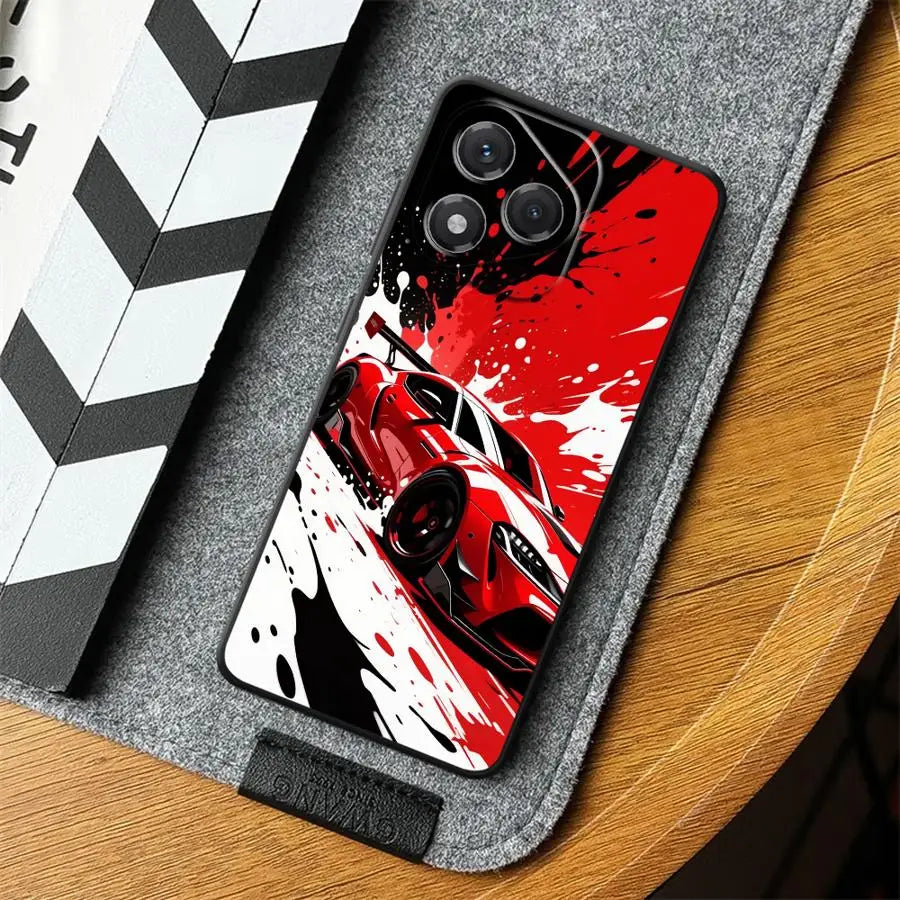 JDM Sport COOL Car Case for Huawei P Smart 2019 P30 P20 Pro P20 Lite 2018 P20 P40 Lite Funda Phone Cover