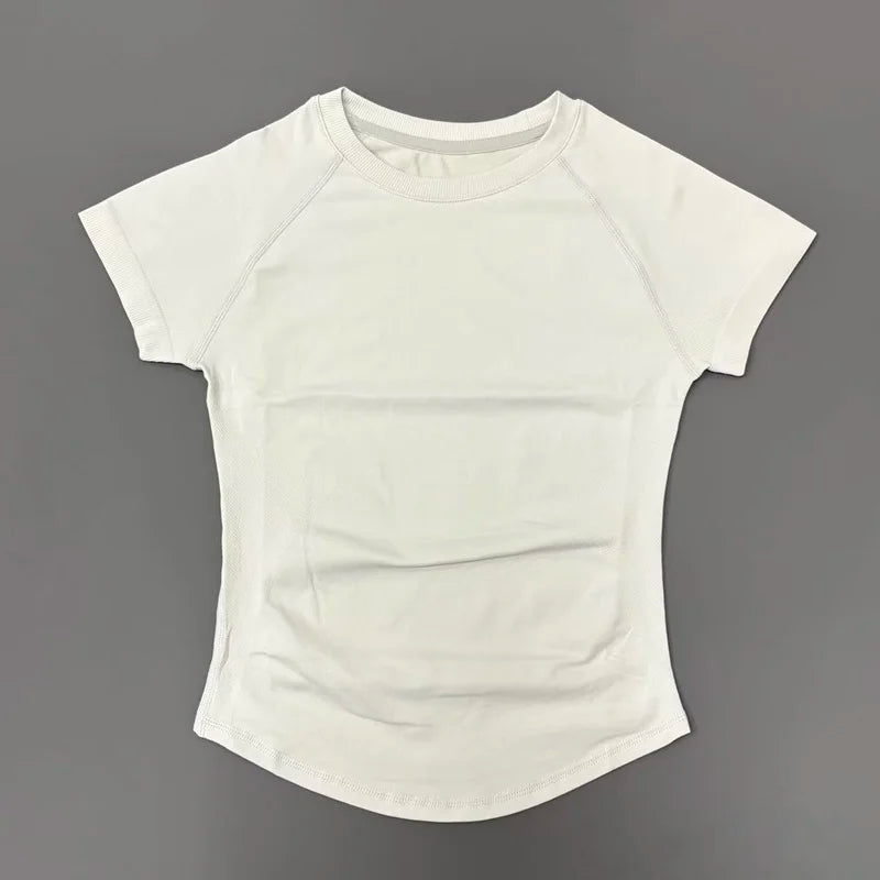 Women's Fitted Short-Sleeve Yoga Top