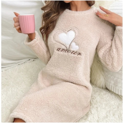 Women's Warm Flannel Nightdress