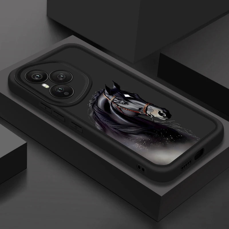Creative Horse Pattern Phone Case For Honor 400 200 Pro Magic7 Lite X8c X9c Smart X6a X6b X6c Shockproof Soft TPU Silicone Cover