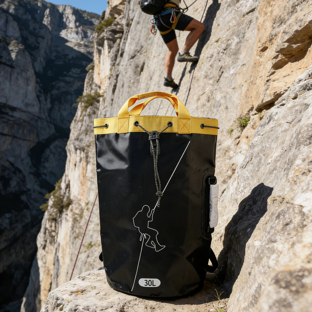 PVC Storage Backpack Drainable Portable Arborist Equipment Large Capacity for rock Climbing Backpack for Mountaineering Hiking