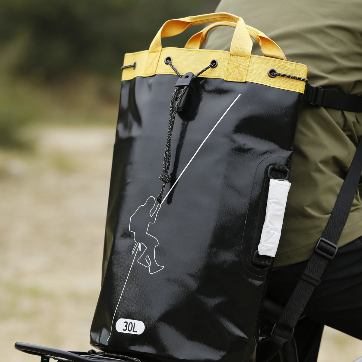 Outdoor Climbing Rope Bag Drainable Thicken Rescue Gear Bag Large Capacity Rock Climbing Backpack For Exploration/Caving Explore