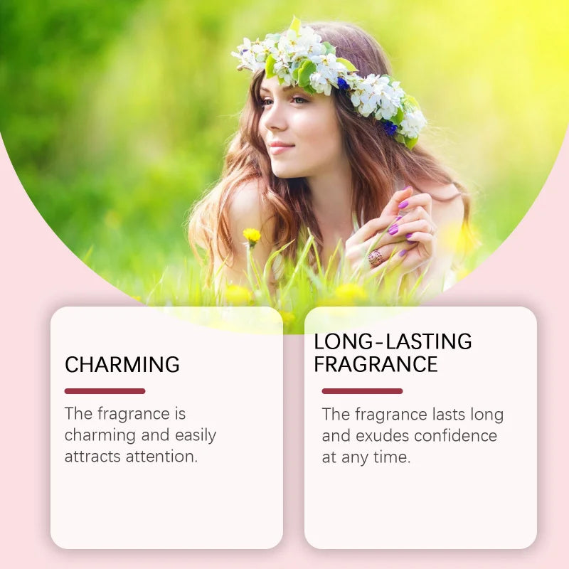Elegant perfume Long-lasting fragrance, portable and easy to carry, bergamot and rose, elegant and fresh, exudes a niche aroma
