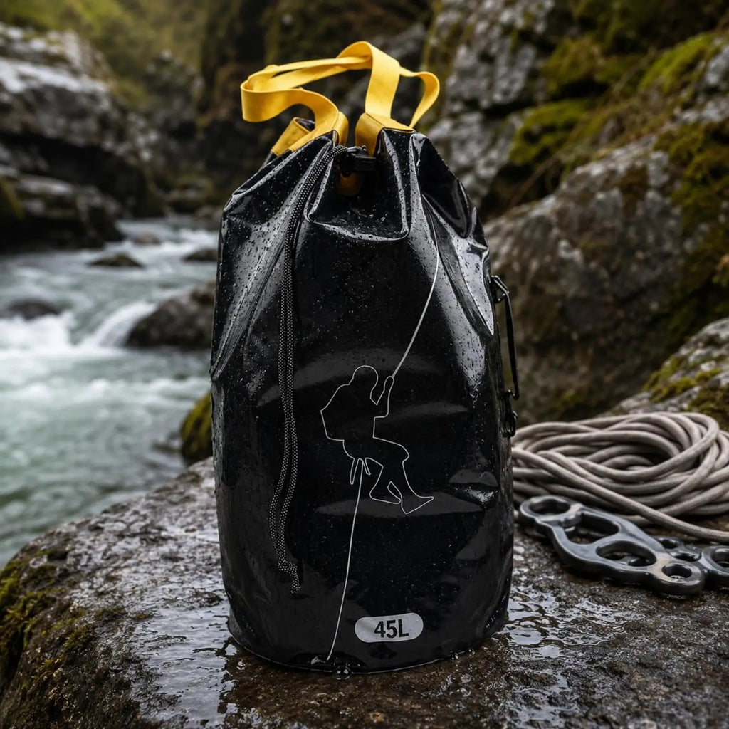 Climbing Rope Backpack Drawstring Opening Climbing Rope Bag Drain Hole