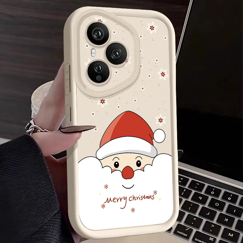Cartoon Santa Claus TPU Phone Case For Honor 400 200 Pro Magic7 Lite X8c X9c Smart X6a X6b X6c Shockproof Soft Silicone Cover