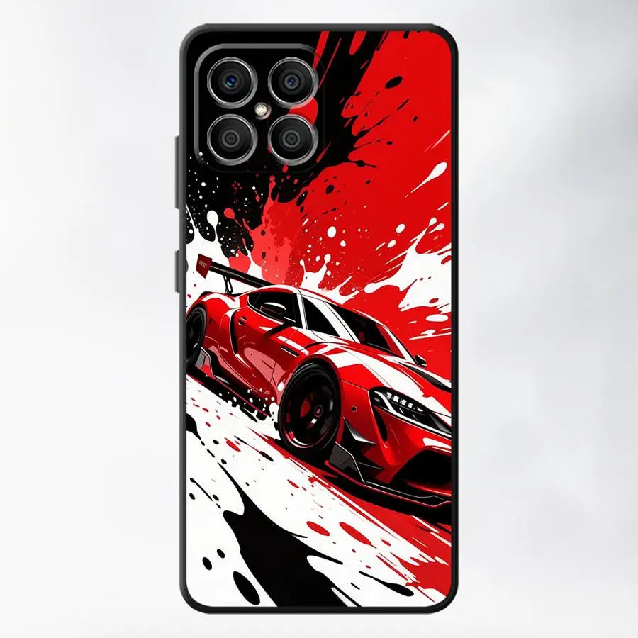 JDM Sport COOL Car Case for Huawei P Smart 2019 P30 P20 Pro P20 Lite 2018 P20 P40 Lite Funda Phone Cover