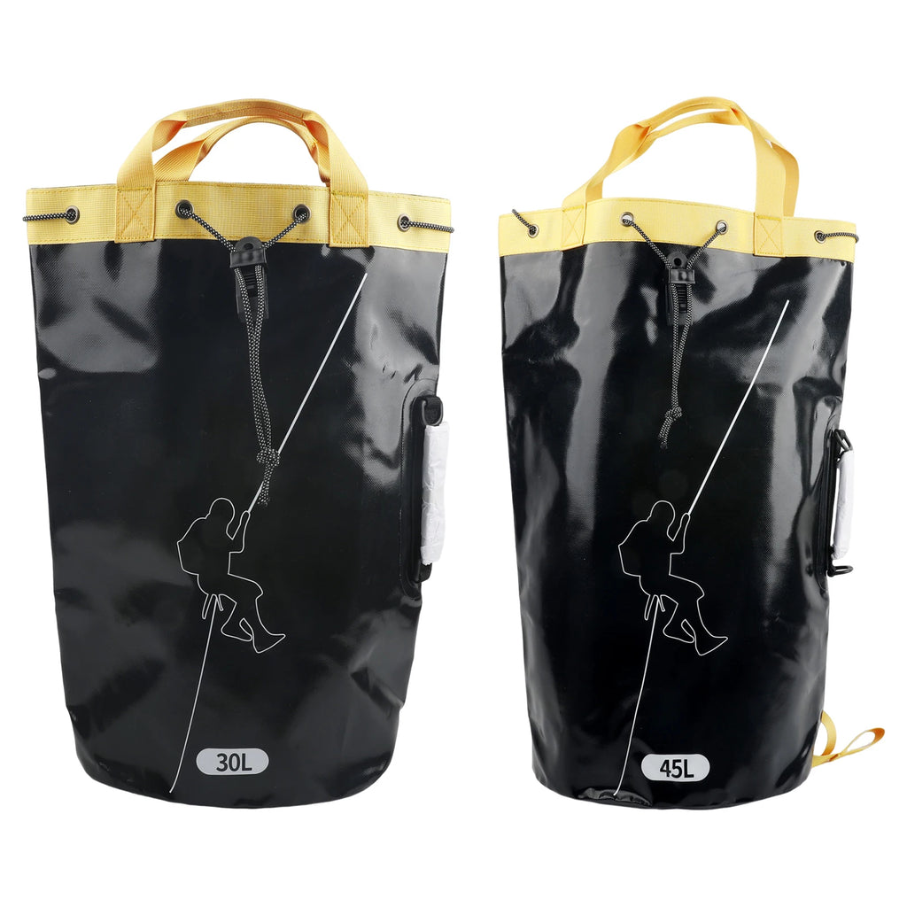 Outdoor Climbing Rope Bag Drainable Thicken Rescue Gear Bag Large Capacity Rock Climbing Backpack For Exploration/Caving Explore