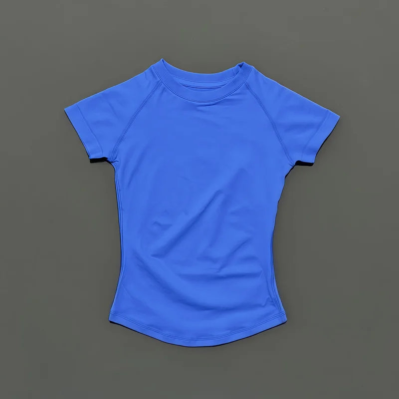 Women's Fitted Short-Sleeve Yoga Top