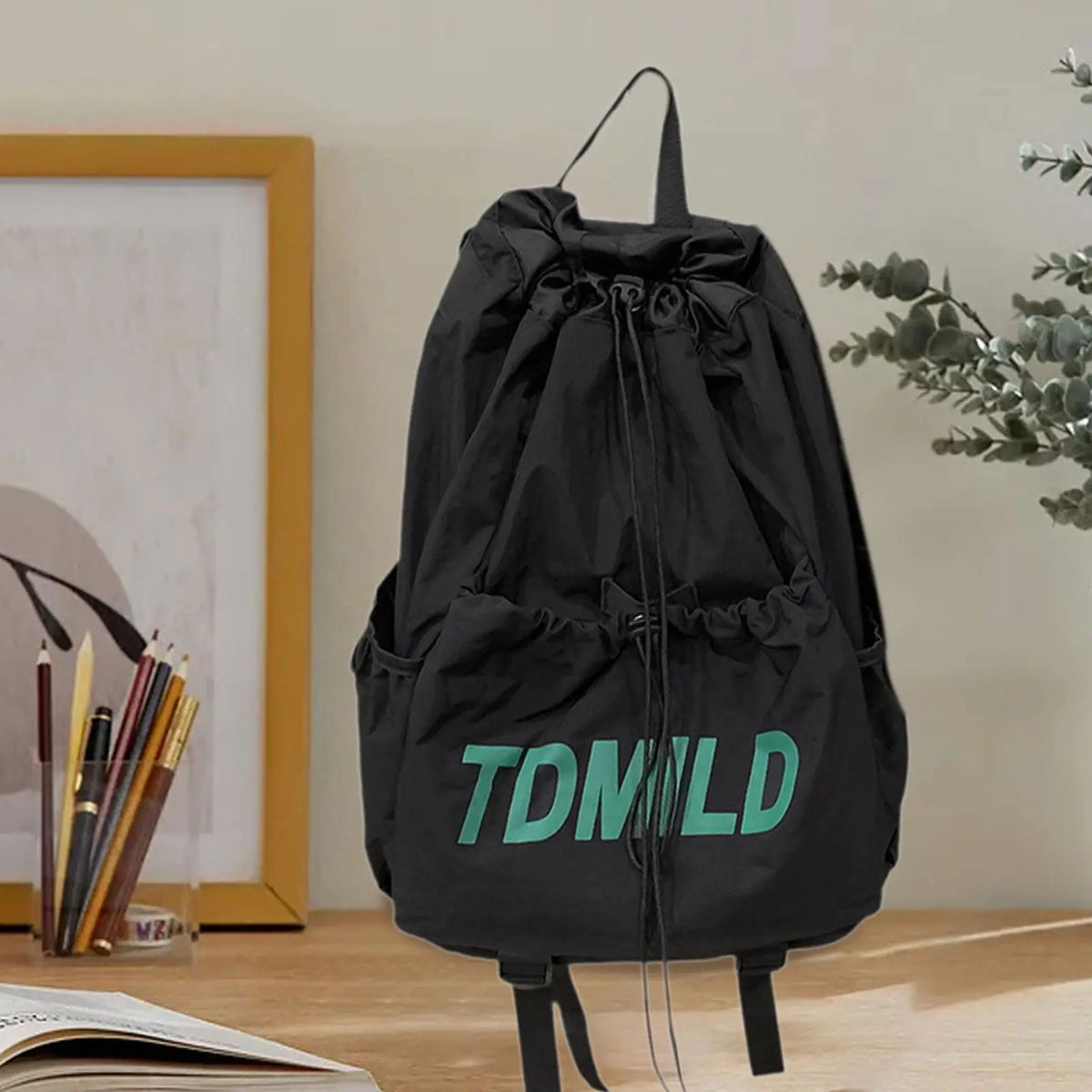 Water-Resistant Drawstring Sports Backpack
