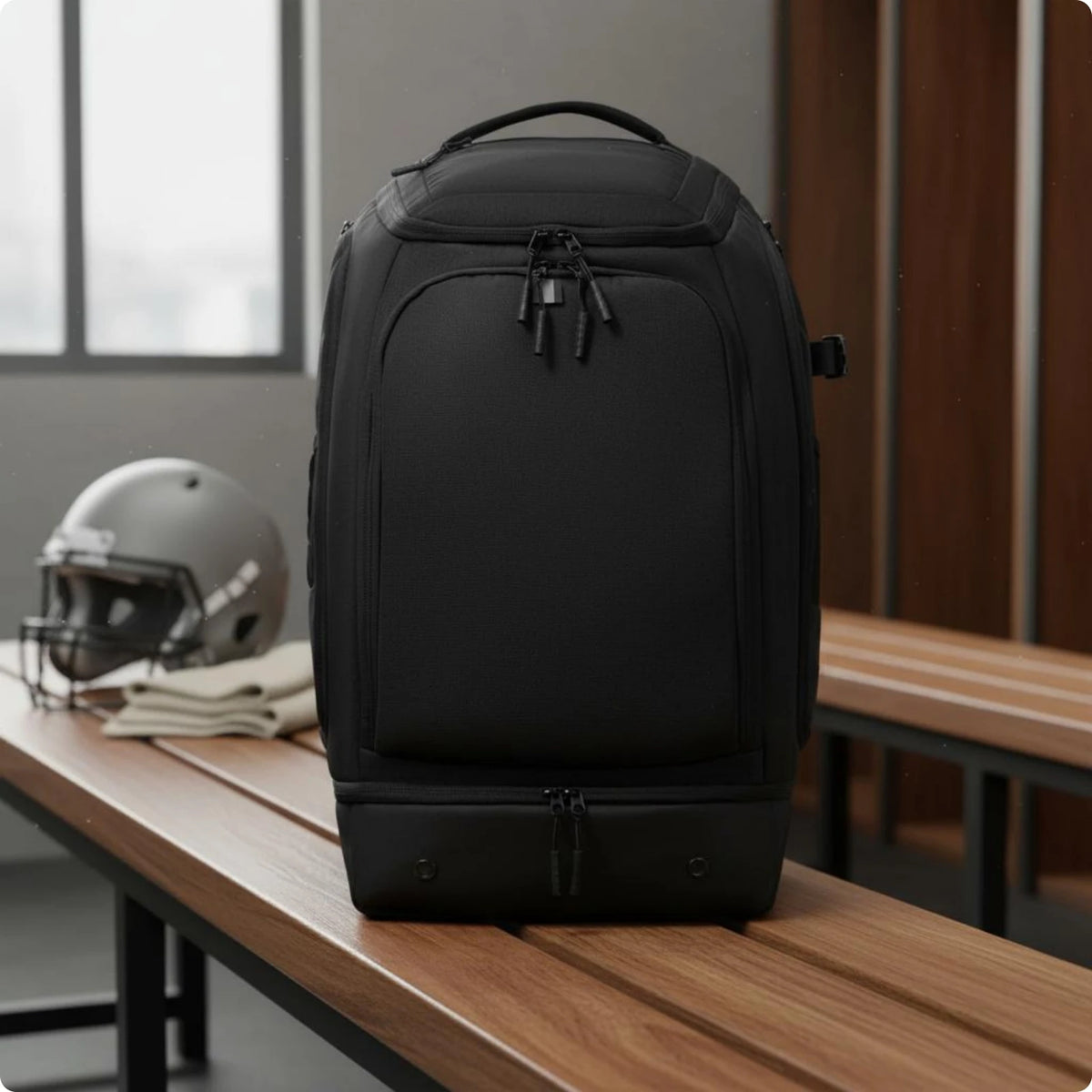 Baseball Equipment Backpack Custom Embroidery Softball Equipment Backpack Bat Sleeve Pack Vented Storage Wet Dry Separation