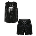 Mens Special Needs Waterproof Sweat Tracksuit Tank Tops Set And Sides Buttons Boxer Shorts Two Pieces Outfit Adaptive Clothing