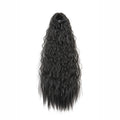 22Inch Synthetic Long Kinky Wave Curly Drawstring Clip in Ponytail Hair Extension High Temperature Fiber Hairpiece for Women