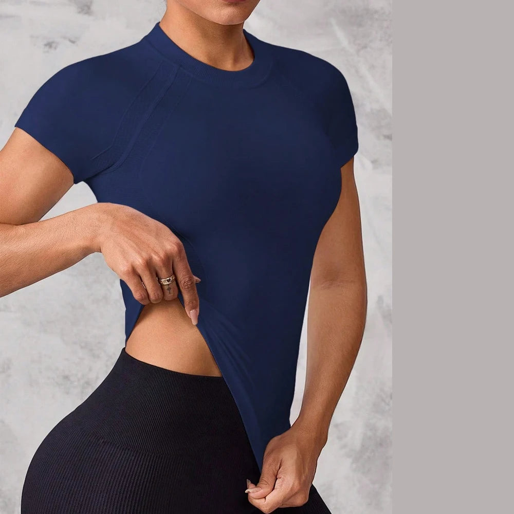 Women's Quick-Dry Short-Sleeve Sports Top