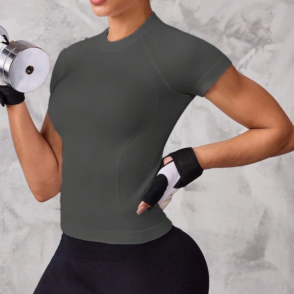 Women's Quick-Dry Short-Sleeve Sports Top