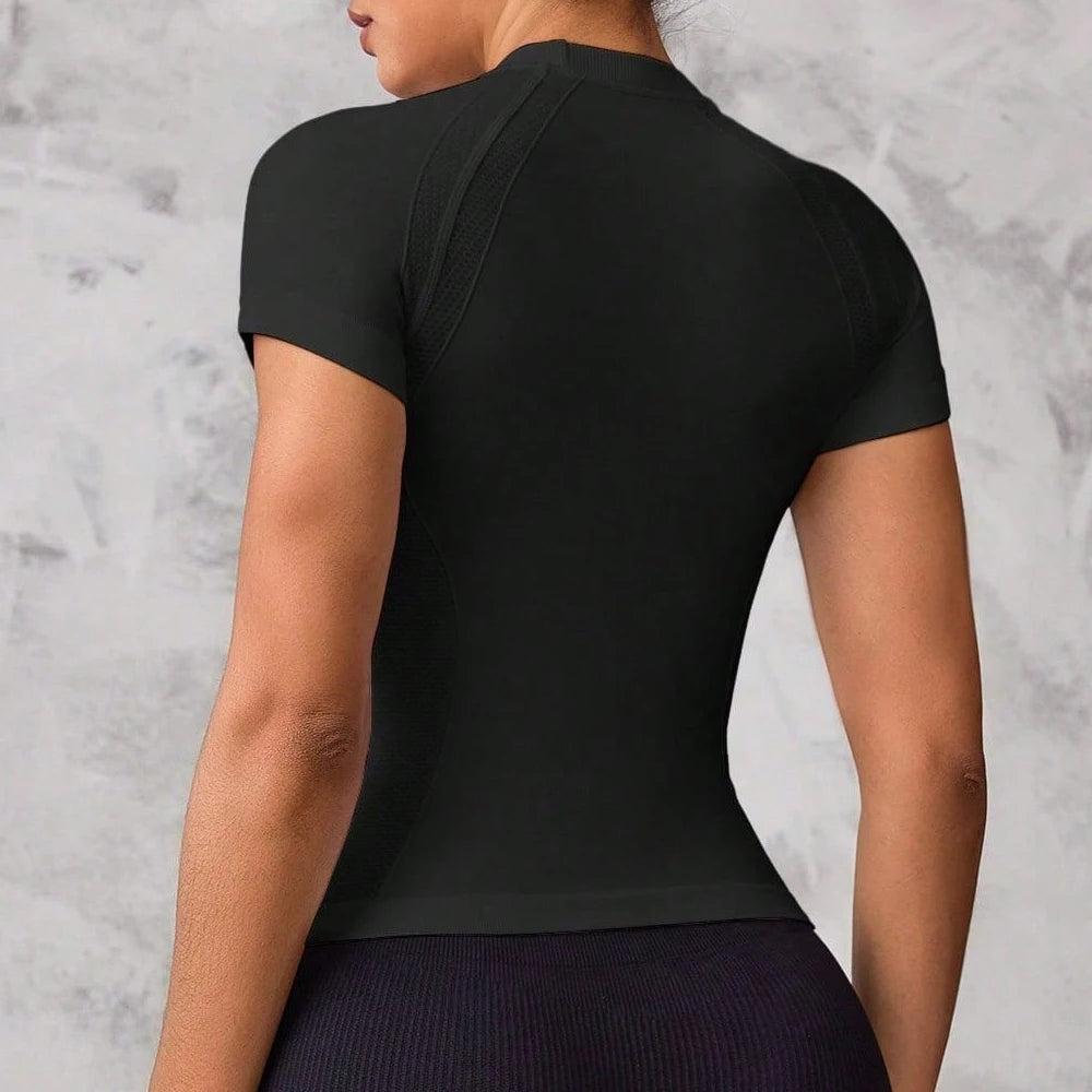 Women's Quick-Dry Short-Sleeve Sports Top