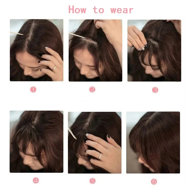 Women's Clip-In Air Bangs Hairpiece