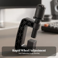 Steering Wheel Clamp with Adjustment Screw Adjustable Steering Wheel Clamp Hardware Non-Slip Compact for Sim Racers, Racing Rigs
