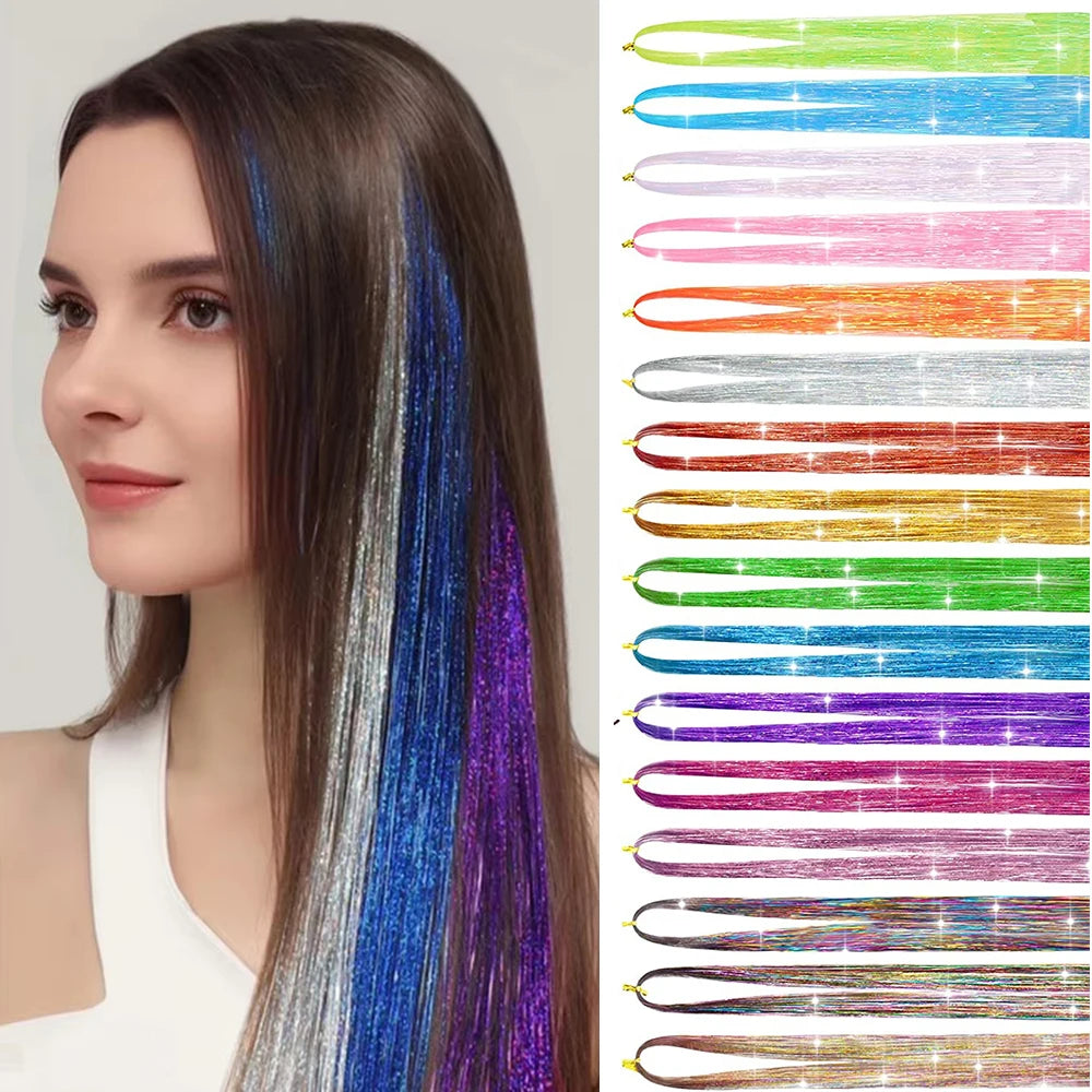 48-Inch Sparkle Hair Tinsel Kit
