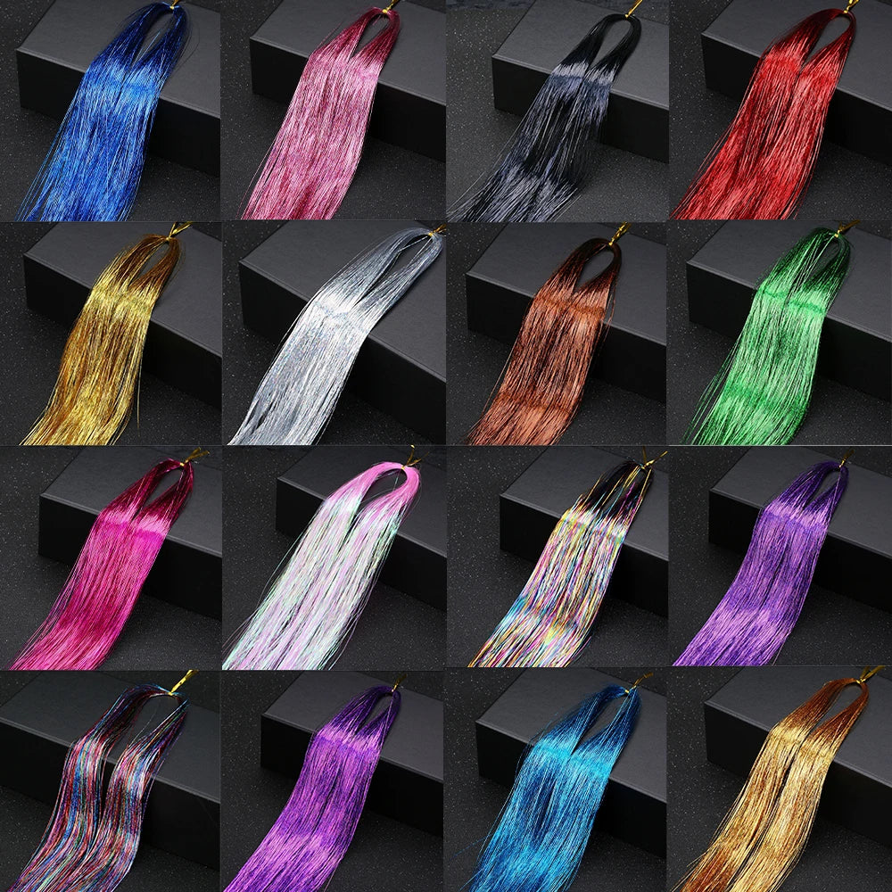 48-Inch Sparkle Hair Tinsel Kit