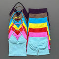 Women's Backless Top & High-Waisted Shorts Set